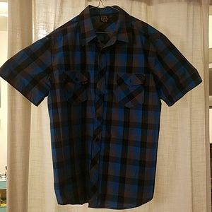 Stay Gold Short sleeve casual flannel